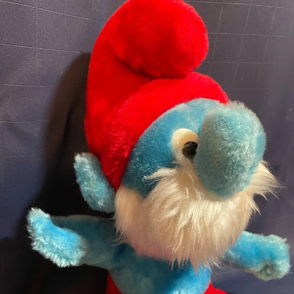 VTG 1979 Wallace Berrie & Co. Peyo ‘Papa Smurf’ plush 11” tall - Picture 6 of 10